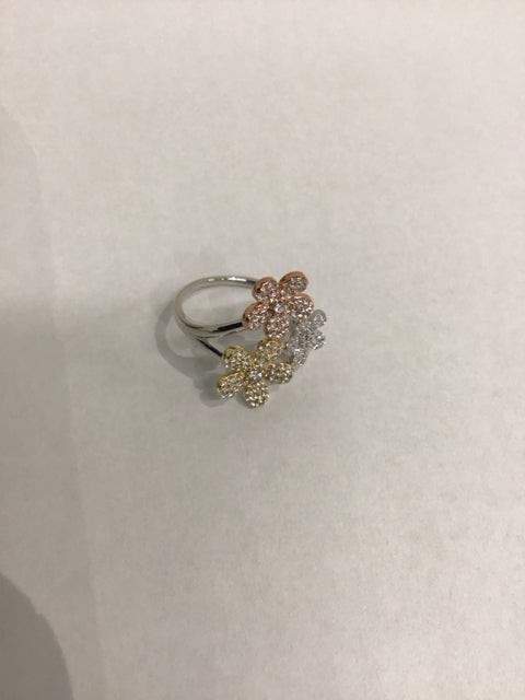925 Van Cleaf Like Flower Ring