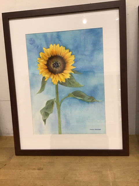 21"x17" "Sunflower" Watercolor By Kseniia Yeromenko