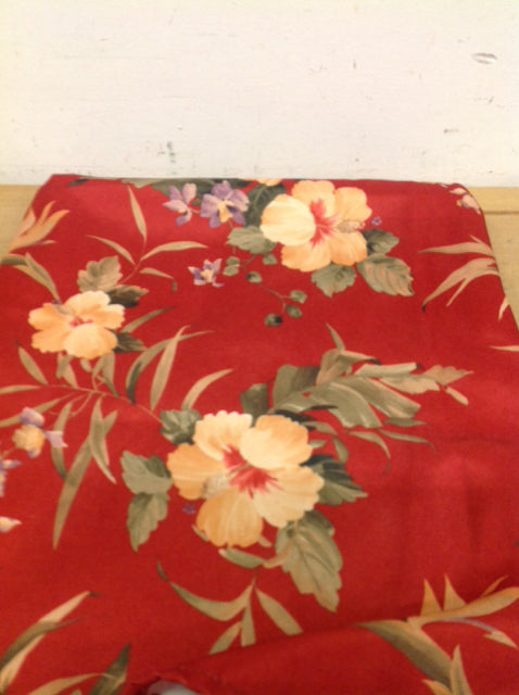 Tablecloth- Outdoor Orange Floral Umbrella