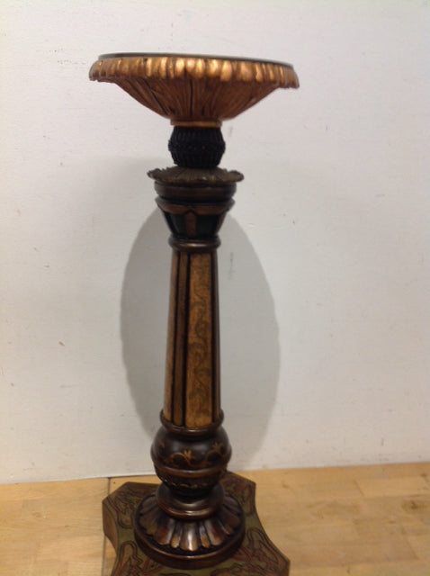 Candle Holder- 23" Ornate Painted John Richard