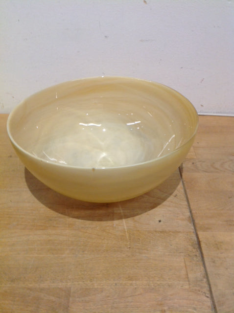 Bowl - 10" Gold Art Glass