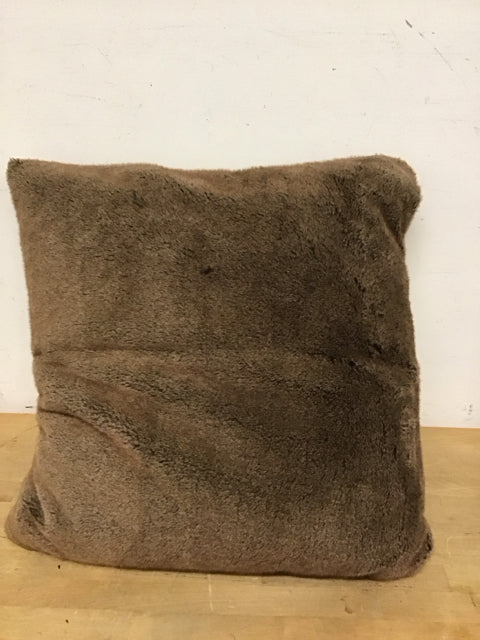 RH Brown Faux Fur Down Filled Pillow