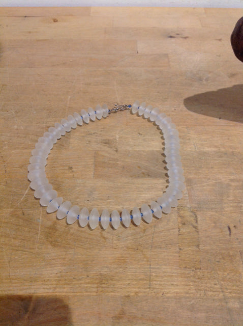 Necklace-San Antonia Frosted Beaded