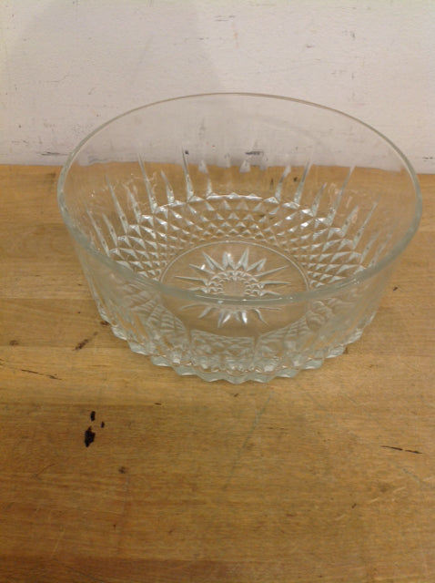 Bowl- 8" Cut Glass