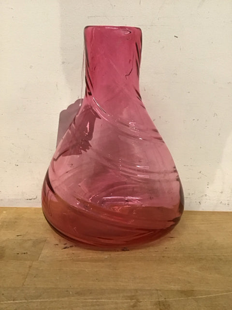 10" Fuchsia Pink Vase