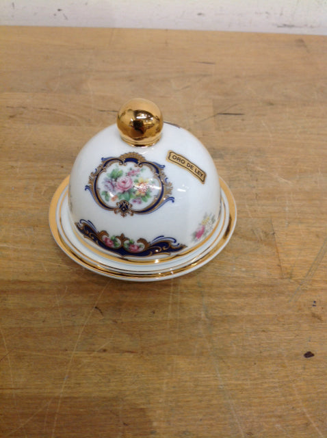 Porcelian Floral Trinket Bowl