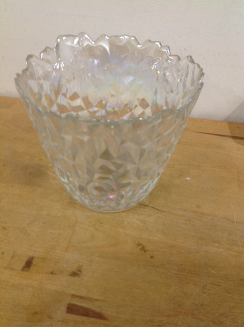 Vase- 6" Cut Glass