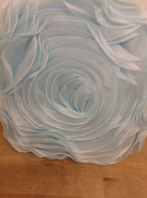 Pillow- 14" Blue Flower