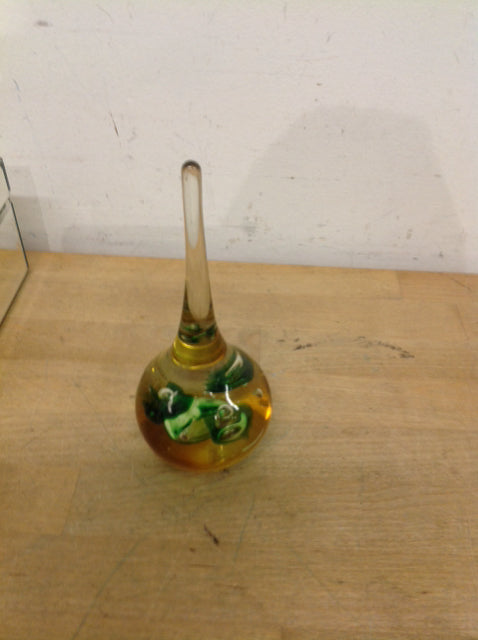 Amber & Green Glass Paperweight