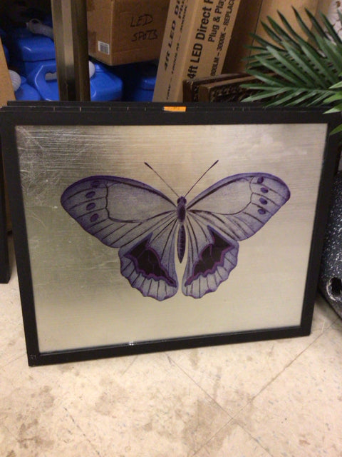 19 3/4" X 15 3/4" Uttermost Black Framed Butterfly Wall Decor