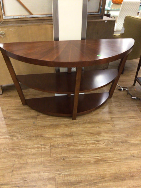 Cherry Wood Demi Console Table