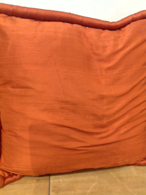 Pillow- 18" Orange Satin
