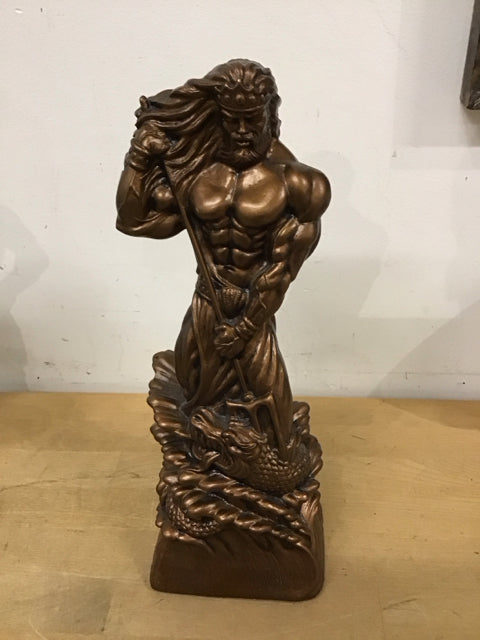 13" Bronze Colored Male Physique Sculpture