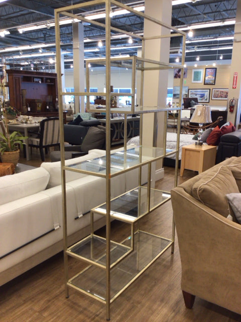Hooker Furniture Gold Contemporary 7-Shelf Etagere
