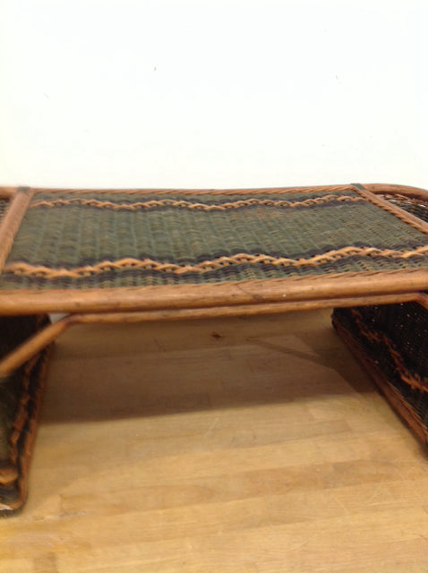 29" Wicker & Wood Bed Tray