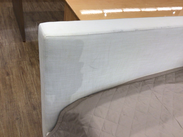 AS-IS RH Modena Fabric Panel Platform King Bed(Discolored/Soiled)