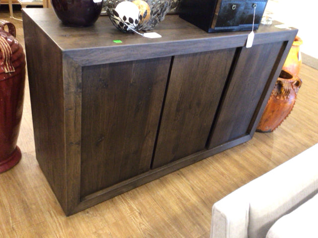 AS-IS RH Reclaimed Oak Three Panel Side Board