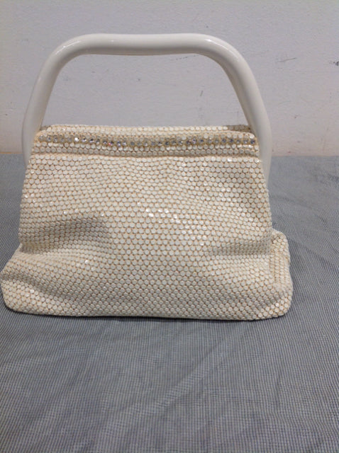 Beaded White Purse