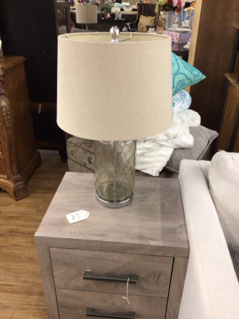 Glass/Metal Netting Lamp