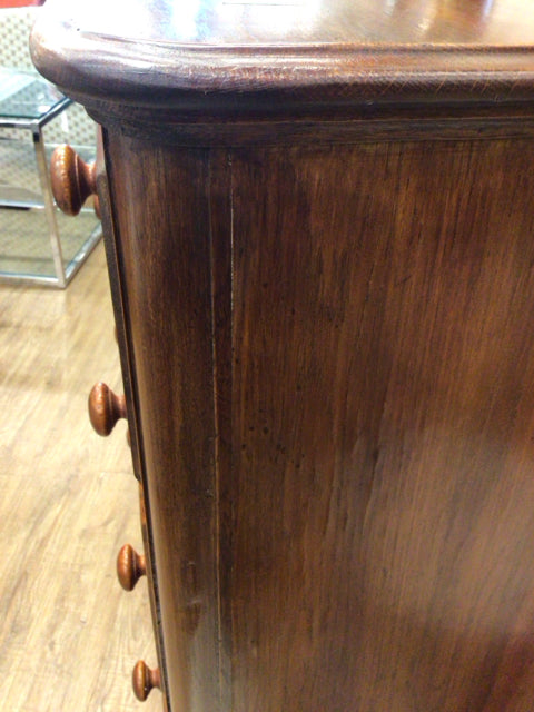AS-IS Wood Five Drawer Dresser