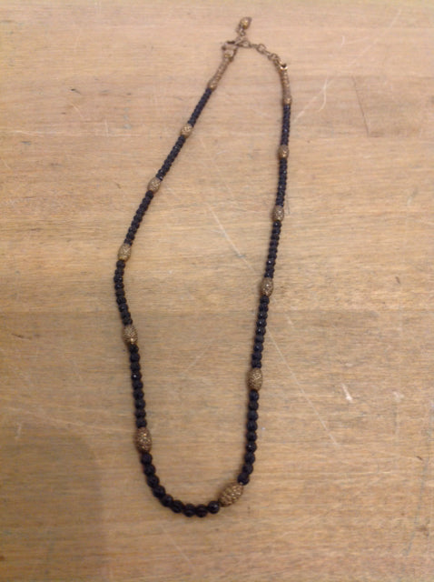 Necklace- Gold Beaded Stones