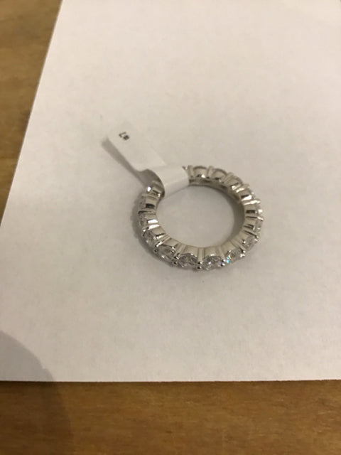 Bulgari Like 925 Ring W/Circle Of CZ