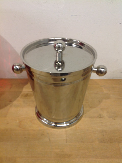 8" India Chrome Metal Ice Bucket