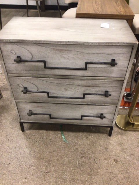 Uttermost 3 Drawer/Metal Handle Chest