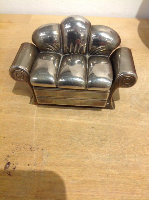 Godinger Silverplate Sofa Trinket Box