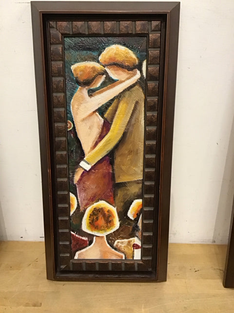 25"x12" Man & Woman Dancing Art
