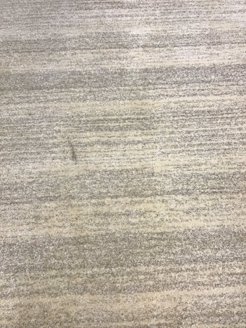 5.3'x7.7' Blue & Cream Stripe Rug