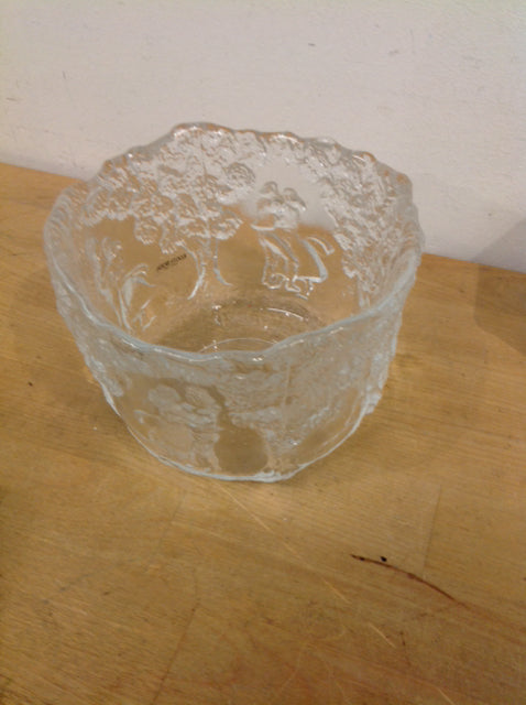 Bowl- 5" Kosta Boda Etched Glass