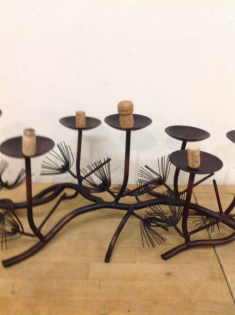 Candle Holder- 24" Bronze Metal