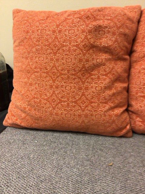 Orange Medallion Pillow