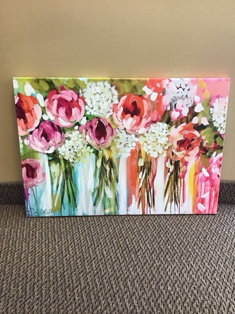18”x26” “Tangerine Tango” Signed by Amanda J. Brooks Canvas Art