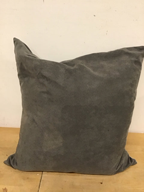 20" Gray Ultra Suede