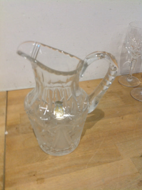9" Cut Crystal Pitcher