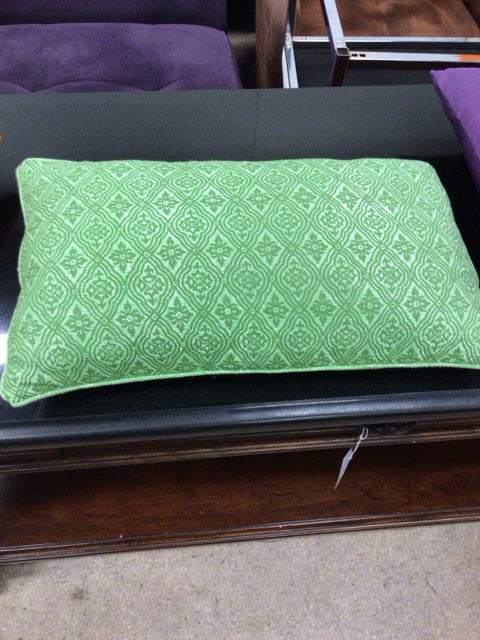 Green Sparkle Lumbar Pillow
