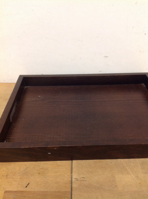 Tray- 21" Brown Wood