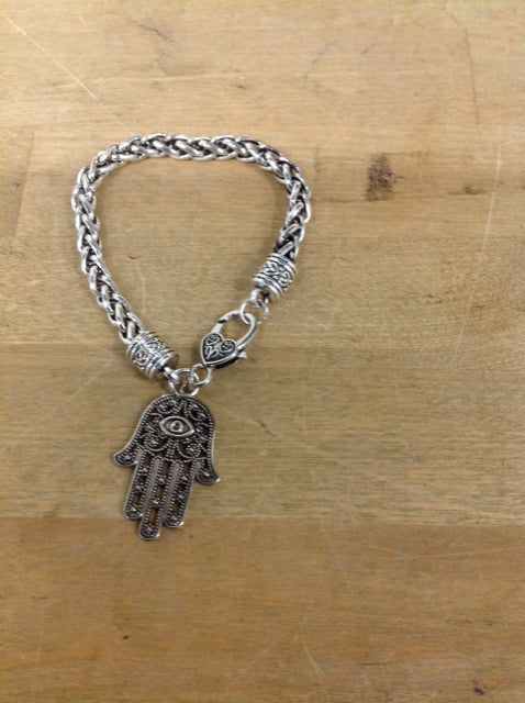 Bracelet Silver Hand Charm Bracelet