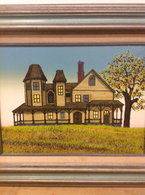 19" X 23" Signed H Hargrove Vintage House