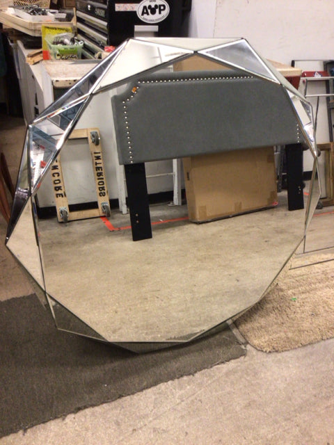 43 5/8" X 45" Hendecagon Cleted Mirror