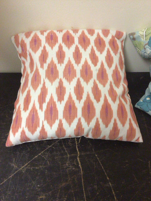 Pink & Cream Pattern Print Pillow