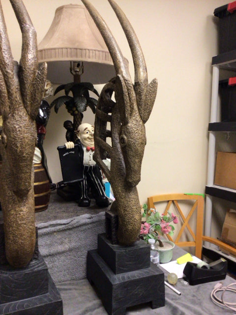 Uttermost Antelope Head Sculpture