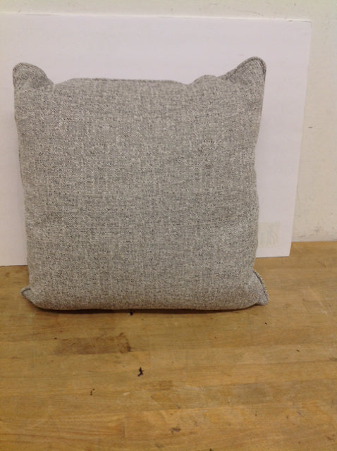 Square Grey/White Texture Upholstered Pillow