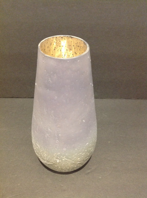 10" Grey Vase w/White Specks