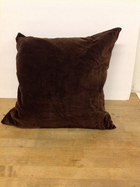 Brown Velvet Pillow