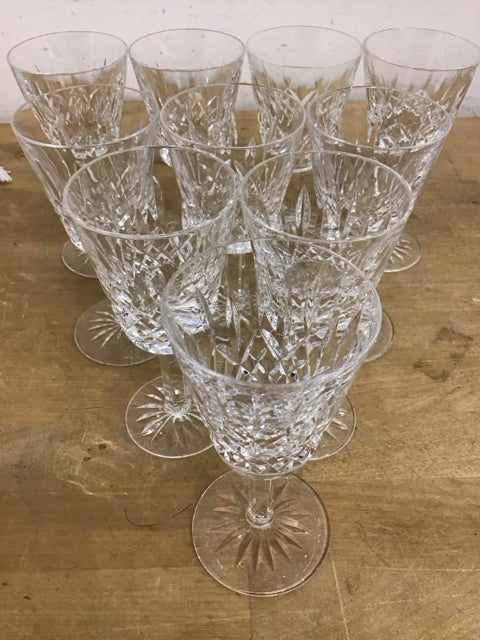 Set Of 10 Waterford Lismore White Wine
