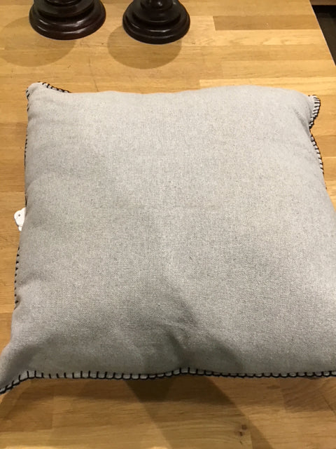 Gray Linen Pillow