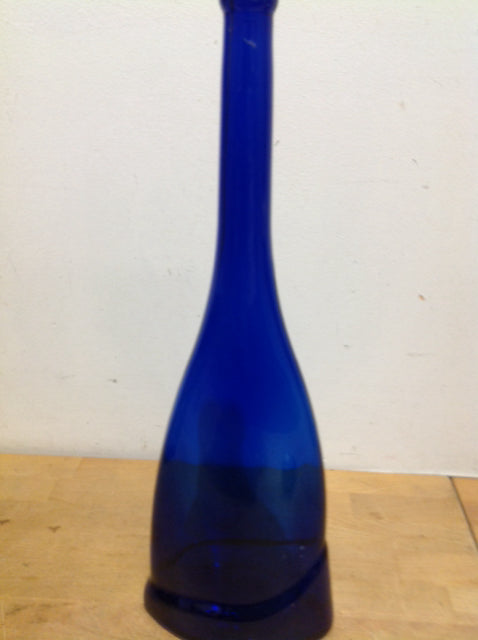 Vase- 19" Colbalt Blue Glass